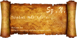 Szalai Nátán névjegykártya